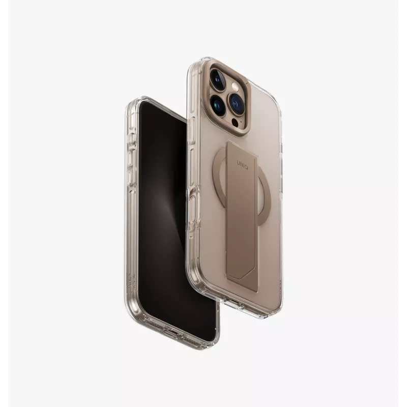 UNIQ Heldro Max Case for iPhone 16 Pro Max 6.9 inch MagClick Charging Clear Transparent