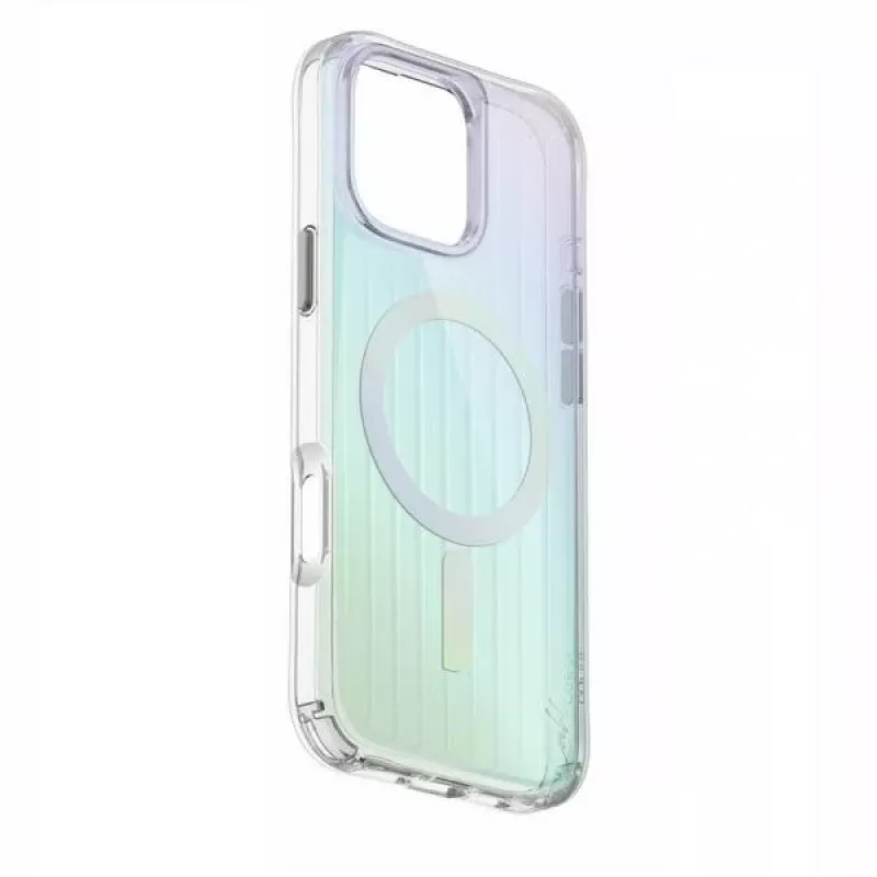 UNIQ Coehl Linear Magnetic Charging Case for iPhone 16 Pro 6.3 inch Opal/Iridescent