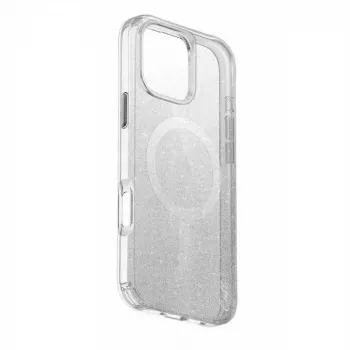 UNIQ Coehl Lumino iPhone 16 Pro 6.3 inch Magnetic Charging Case Sparkling Silver