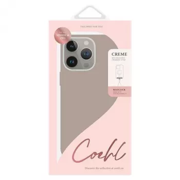 UNIQ Coehl Creme Maciņš iPhone 16 Pro 6.3 collu Magnētiskā Lādēšana Taupe Grey