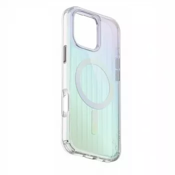 UNIQ Coehl Linear Magnetic Charging Case for iPhone 16 Pro Max 6.9 inch Opal/Iridescent