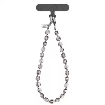UNIQ Coehl Candy Gem Handstrap Silver Sparkling - Universāla telefona plaukstas siksniņa