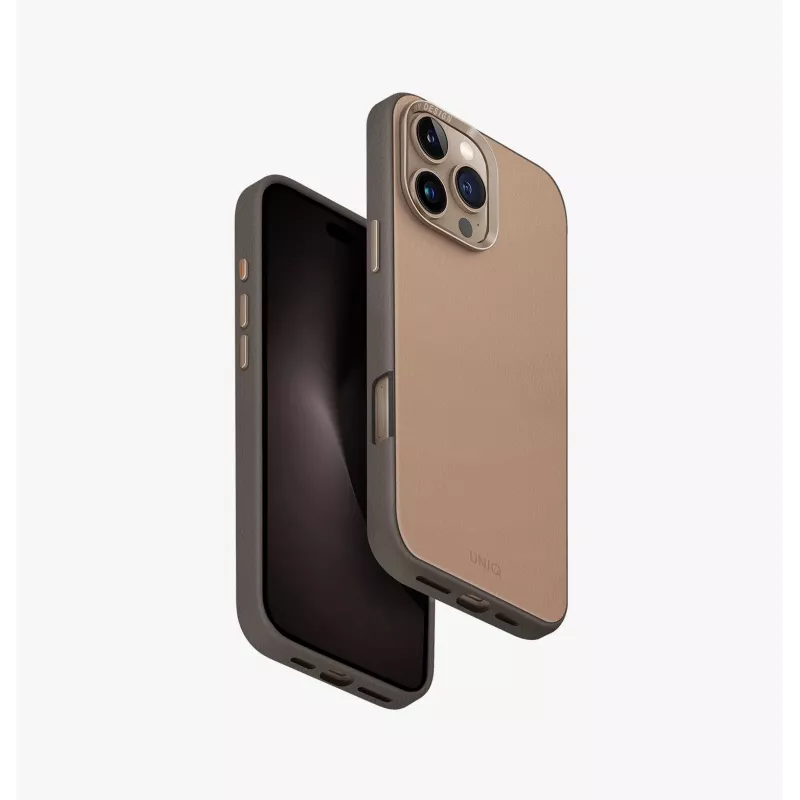 UNIQ Lyden DS Maciņš iPhone 16 Pro Max 6.9 collu Magclick Lādēšanai - Carmel/Ivory