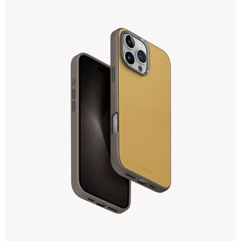 UNIQ Lyden DS Maciņš iPhone 16 Pro Max 6.9 collu Magclick Lādēšanai - Carmel/Ivory