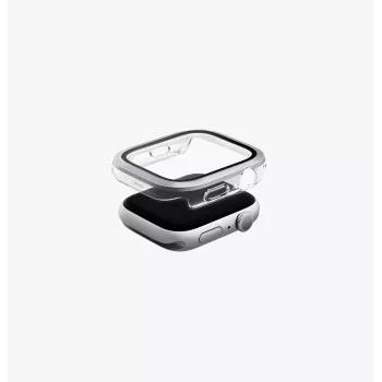 UNIQ Voute Protective Case ar rūdītu stiklu Apple Watch Series 10/11 46mm Sudraba