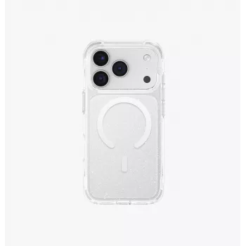 UNIQ LifePro Xtreme MagClick uzlādes apvalks iPhone 17 Pro, caurspīdīgs/ar spīdumiem