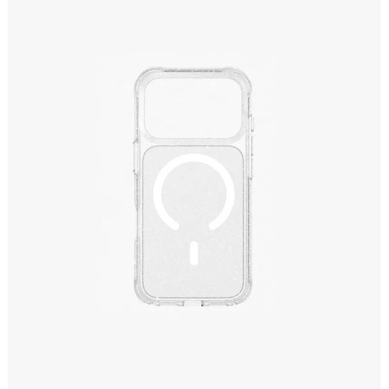 UNIQ LifePro Xtreme MagClick uzlādes apvalks iPhone 17 Pro, caurspīdīgs/ar spīdumiem