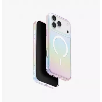 UNIQ Iridescia Maciņš Apple iPhone 17 Pro Max Magclick Lādēšana Holo Quartz