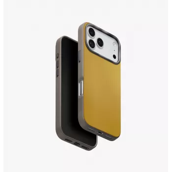 UNIQ Lyden DS Maciņš iPhone 17 Pro MagClick Lādēšanai Dzelteni-Pelēks
