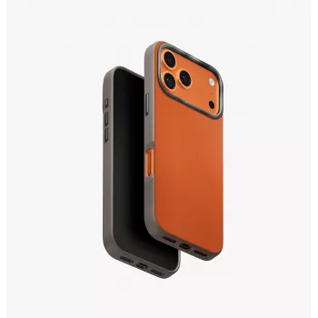 UNIQ Lyden DS Maciņš iPhone 17 Pro MagClick Lādēšanai Dzelteni-Pelēks