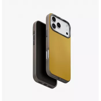 UNIQ Lyden DS Maciņš iPhone 17 Pro Max MagClick Charging Dzeltens/Pelēks