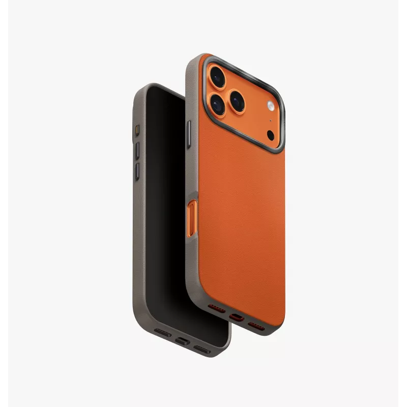 UNIQ Lyden DS Maciņš iPhone 17 Pro Max MagClick Charging Dzeltens/Pelēks
