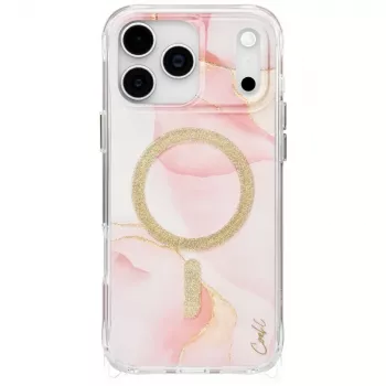 UNIQ Coehl Aeris apvalks iPhone 17 Pro Max ar magnētisko uzlādi, rozā