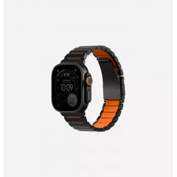 UNIQ Strova Flex Strap for Apple Watch 44/45/46/49mm Series 1/2/3/4/5/6/7/8/9/10/11/SE/SE2/SE3/Ultra/Ultra 2/Ultra 3 Silver-Lime