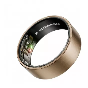 ULTRAHUMAN Ring Air - Gudrais gredzens sievietēm un vīriešiem - Miega un fitnesa izsekošanas valkājamā ierīce - Sirdsdarbība - Neapstrādāts titāns 12. izmērs