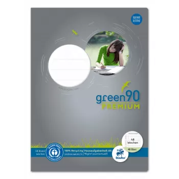 Staufen Homework Diary Green A5 Lineatur 100 Special Ruling Lined Margin All Around