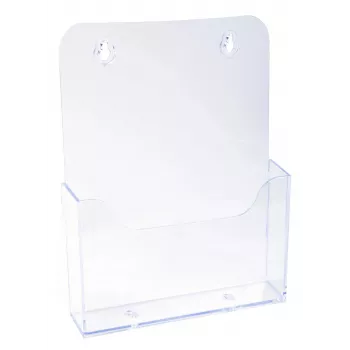 Exacompta A5 bukletu turētājs, 1 nodalījums, polistirols, 73 x 173 x 214 mm (75058D)