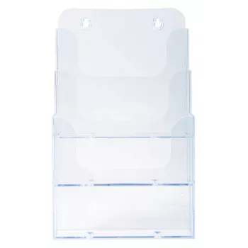 Exacompta A5 bukletu turētājs, 3 nodalījumi, polistirols, 154 x 181 x 280 mm (75158D)