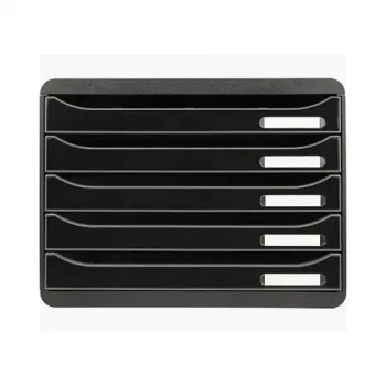 Exacompta BIG-BOX PLUS HORIZON atvilktņu bloks A4 horizontāls, 355 x 270 x 271 mm, melns (308714D)