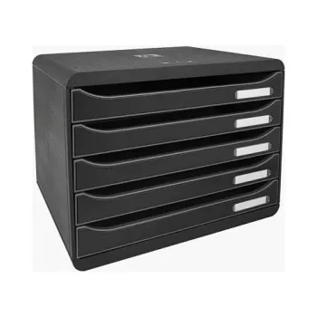 Exacompta BIG-BOX PLUS HORIZON atvilktņu bloks A4 horizontāls, 355 x 270 x 271 mm, melns (308714D)