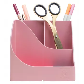 Exacompta Pen Holder Pen Wave AutentiK 5 Compartments Bonbon Pink