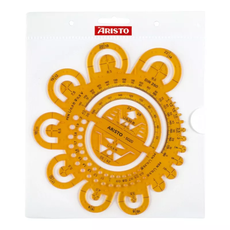Aristo AR 5020 Radius Template 0.5-40 mm