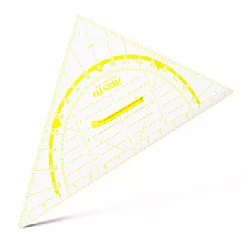 ARISTO Geodreieck 2 Set Square 80 cm Transparent Plexiglas