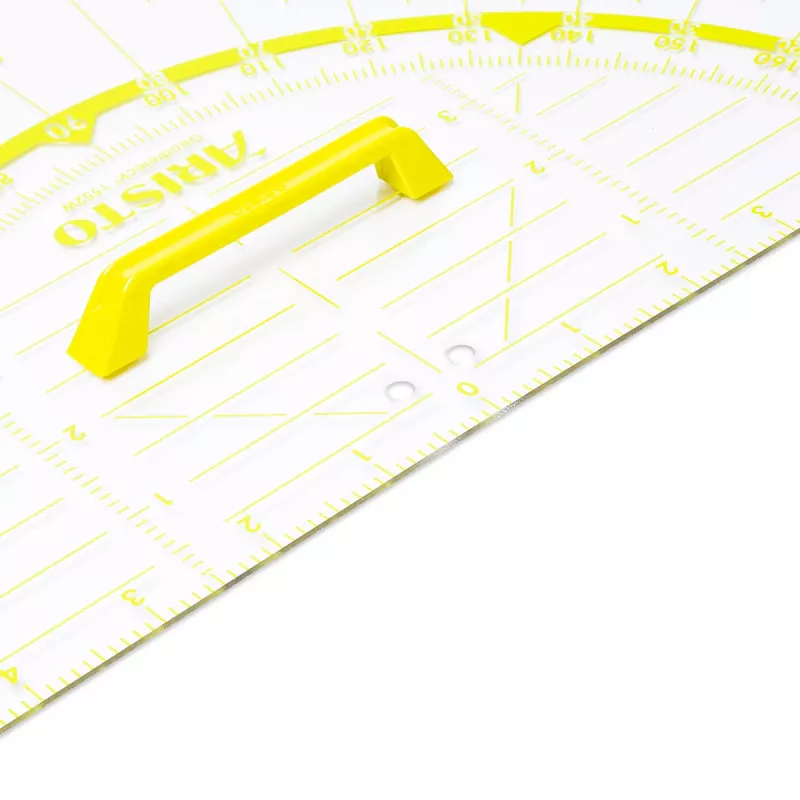 ARISTO Geodreieck 2 Set Square 80 cm Transparent Plexiglas