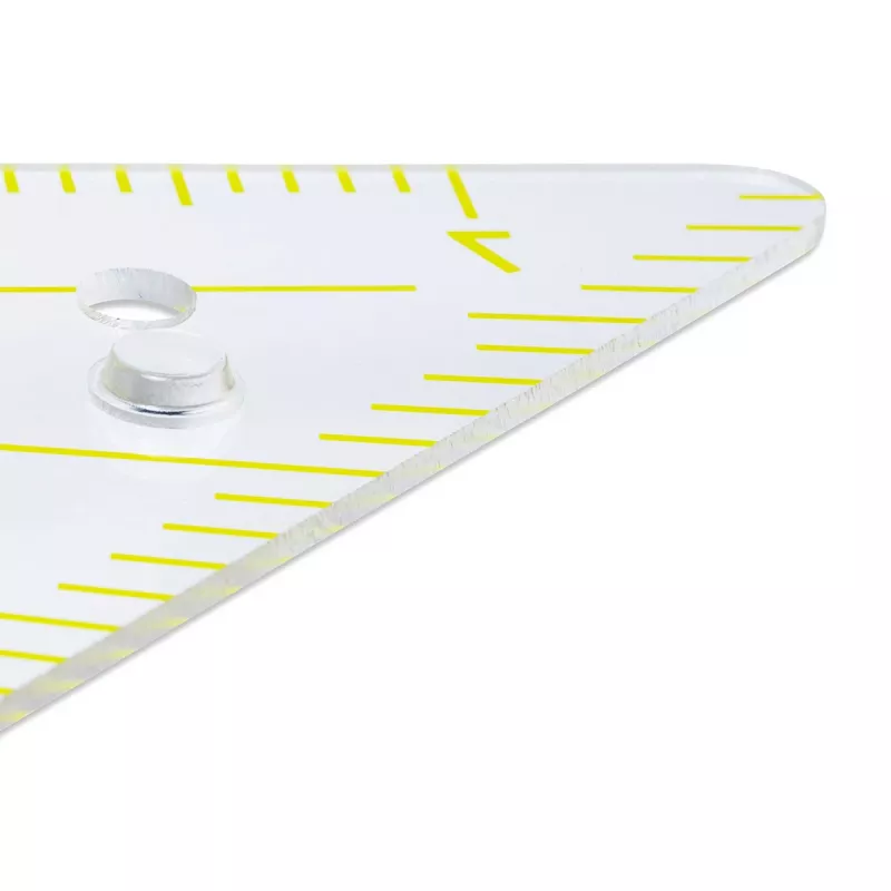 ARISTO Geodreieck 2 Set Square 80 cm Transparent Plexiglas