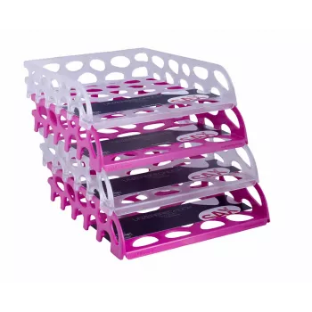SAX Voronoi Letter Tray Pink DIN C4