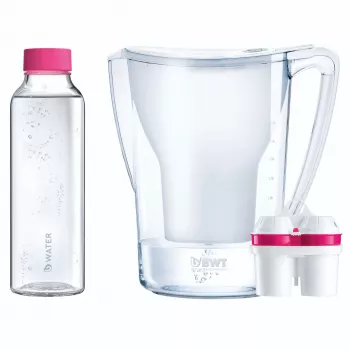 BWT AQUAlizer Home Manual Sparkling Water Maker 125626883 ar stikla pudeli