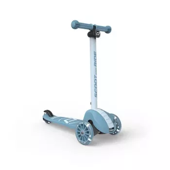 Scoot & Ride Highwaykick 3S LED ar stūres sistēmu 2in1 Steel S00933