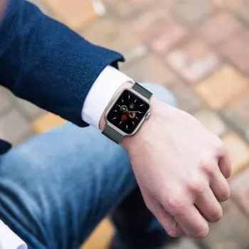 Tech-Protect Milanese Loop Apple Watch 8 / 9 / 10 / 11 / SE / Ultra (44 / 45 / 46 / 49mm) - Sudrabs