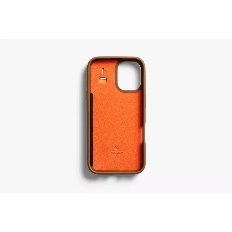 Bellroy Leather Card Case for iPhone 16 Plus, Brown