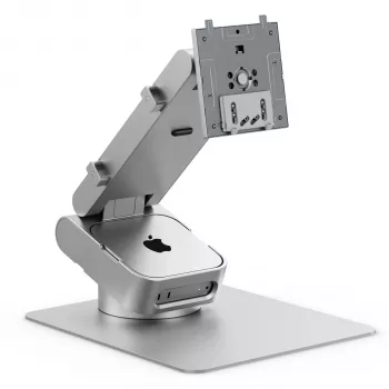 ALOGIC ASPEKT Omni Fold Stand Mac Mini un 32 collu monitora statīvs Sudrabs