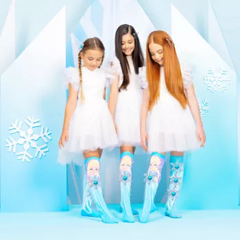 MADMIA Bērnu ceļgalu zeķes Frozen Elsa 3D Print - 1 pāris