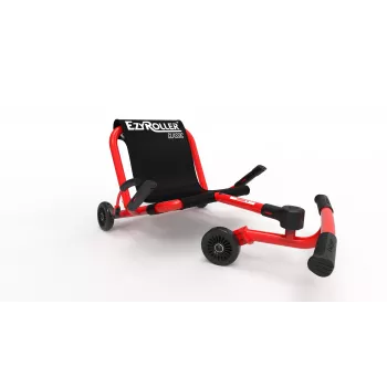EzyRoller Classic Foot-Powered Go-Kart for Kids 3-12 Years Red