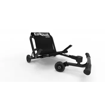 EzyRoller Classic Foot-Powered Go Kart for Kids 3-12 Years, Black