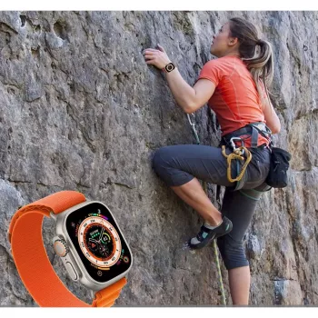 Tech-Protect Nylon Pro Sport Loop Apple Watch 4/5/6/7/8/SE/Ultra (42/44/45/49mm) Oranžs