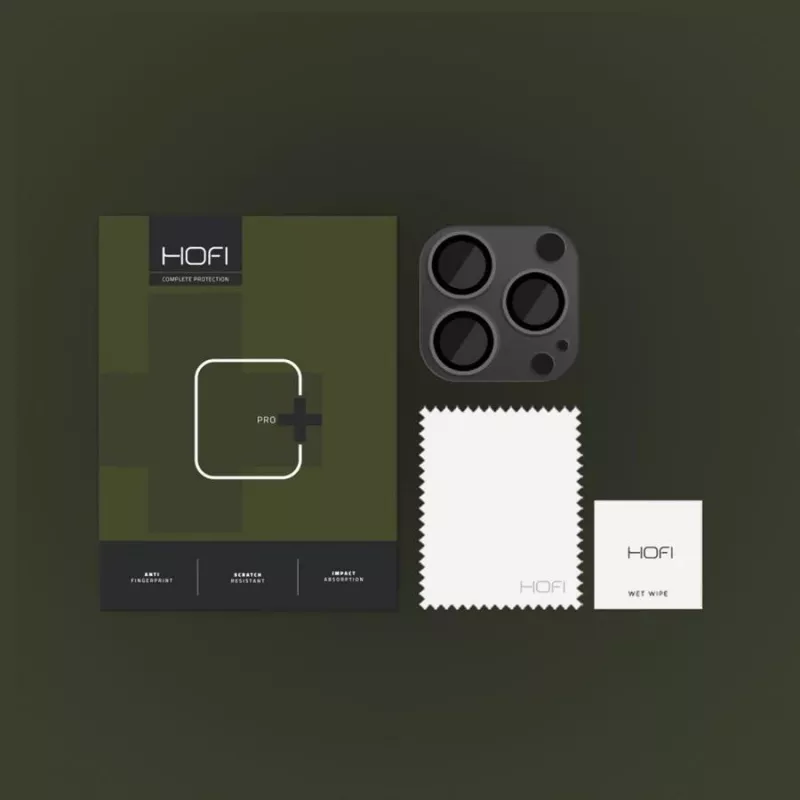 Hofi FullCam Pro+ Camera Lens Protector for iPhone 14 Pro / 14 Pro Max - Black