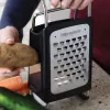 Microplane 4-Sided Box Grater Fine/Extra Coarse/Ribbon/Slicer Black