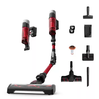 ROWENTA X-Force Flex 9.60 Complete RH2099 bezvadu putekļsūcējs, melns/sarkans