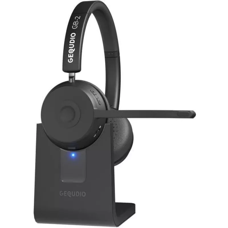 GEQUDIO Bluetooth Headset GB-2 ar uzlādes staciju - Headset