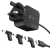 J5CREATE 67W GaN PD USB-C Mini Charger ar 3 DC savienotāju veidiem