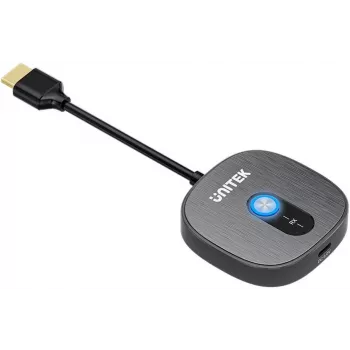 Unitek Papildu bezvadu HDMI uztvērējs V1711A raidītājam, Melns