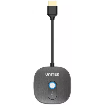 Unitek Papildu bezvadu HDMI uztvērējs V1711A raidītājam, Melns