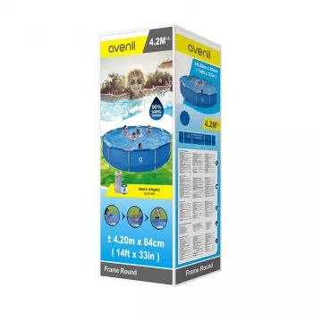 AVENLI Round Frame Swimming Pool 427x84 Set