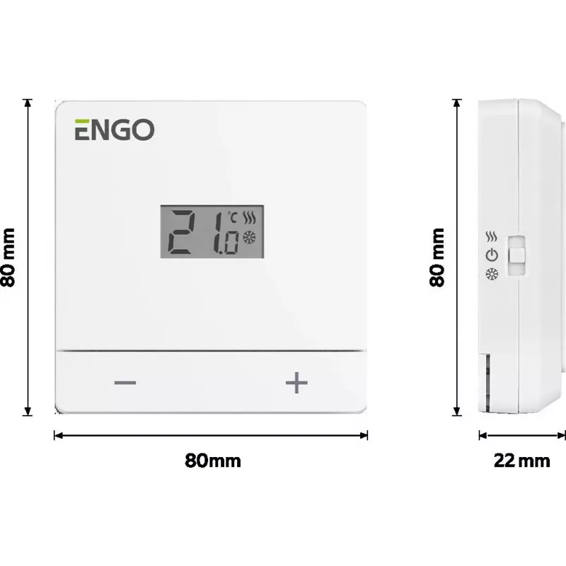 ENGO Controls EASY-BATW Temperatūras Kontroliera Akumulators