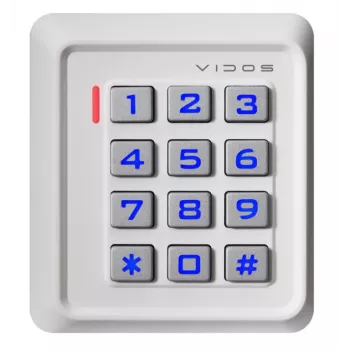VIDOS ZS40W PIN koda un RFID tuvuma kartes piekļuves kontroles lasītājs, IP68, cinka sakausējums, 2000 lietotāji