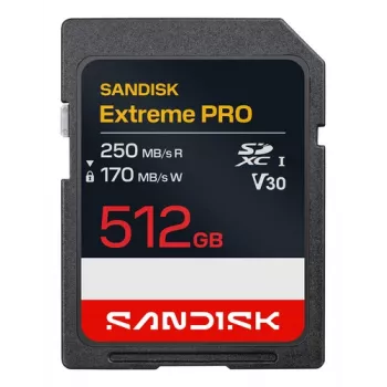 SanDisk Extreme Pro 512 GB SDXC UHS-I atmiņas karte